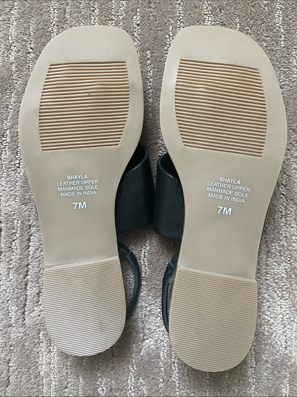 Matisse Black Leather Slingback Toe-Loop Sandals “Shayla” - Picture 5 of 7